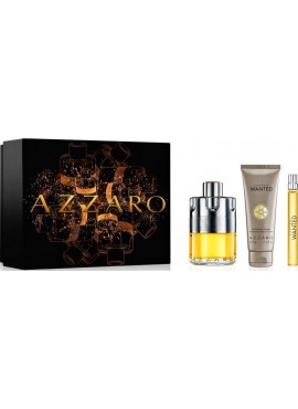 Cofre Azzaro WANTED Men edt 100 ml+Mini 10ml+Body-Champú 75ml