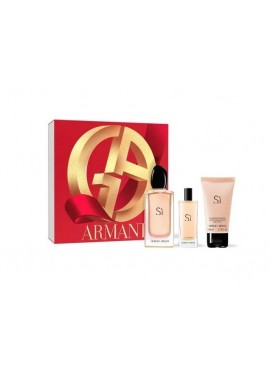 Cofre Giorgio Armani Sí Woman edp 100ml+Mini 15ml+Body 50ml