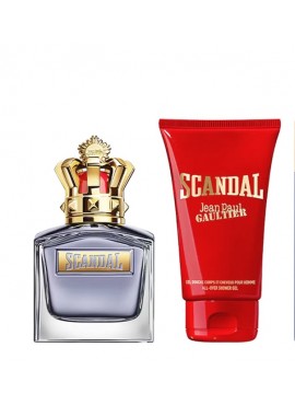 Cofre Jean Paul Gaultier SCANDAL Him edt 100ml+Gel 75ml
