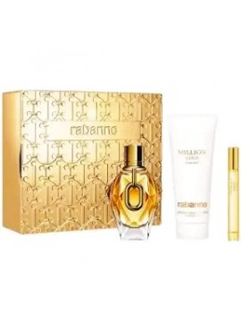 Cofre Paco Rabanne MILLION GOLD edp 90 ml+Body Lotion 100ml+Mini 10ml