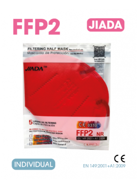 MASCARILLAS FFP2 HOMOLOGADAS 20 uds ROJO