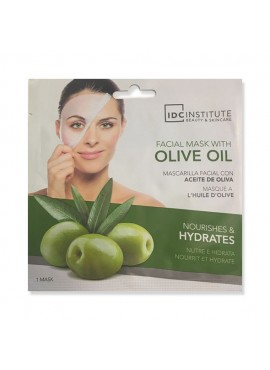 IDC INSTITUTE Mascarilla Facial con Aceite de Oliva: Nutritiva e Hidratante