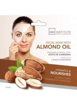 IDC INSTITUTE Mascarilla Facial con Aceite Almendras: Anti sequedad