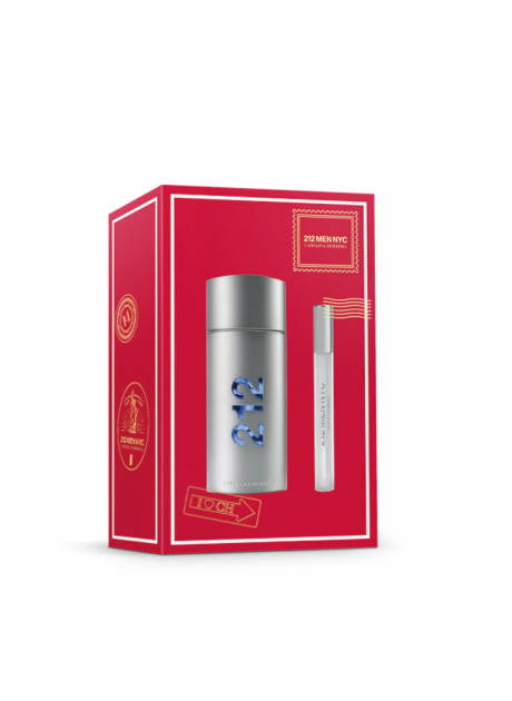 Cofre Carolina Herrera 212 Men edt 100 ml+Mini edt 10ml