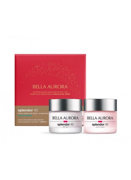 Cofre BELLA AUR. SPLENDOR +40 DIA PIEL MIXTA 50ml + SPLENDOR +40 NOCHE 50ml 