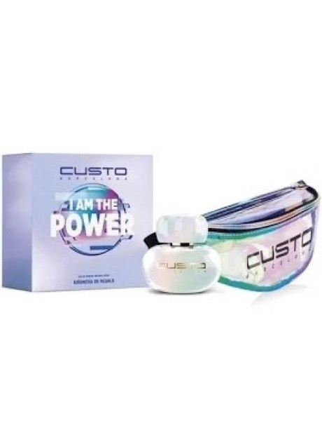 Cofre Custo Barcelona I AM THE POWER Woman edp 100ml+Riñonera 