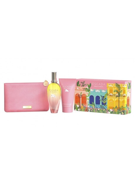 Cofre Escada BRISA CUBANA Woman edt 100ml+Body 150ml+Neceser