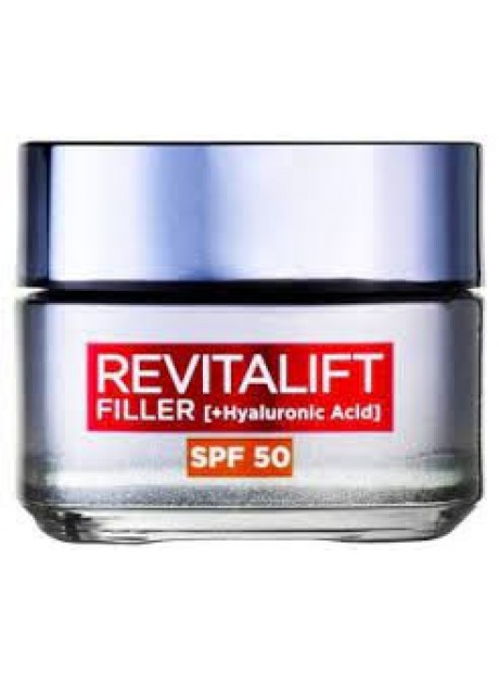 L'Oreal REVITALIFT FILLER Ácido Hialuronico Crema Día Anti-edad Spf50 50ml