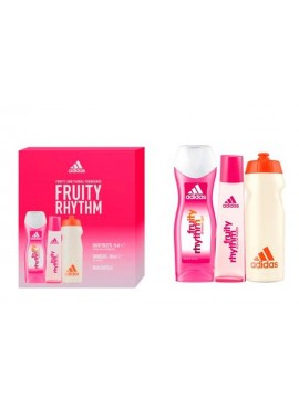 Cofre Adidas FRUITY RHYTHM Woman edt 75ml+Gel 250ml+Botella