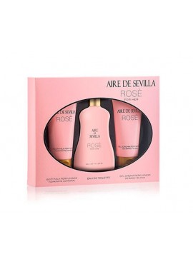 Cofre Aire de Sevilla ROSE Woman edt 100ml+Body 100ml+Gel 100ml