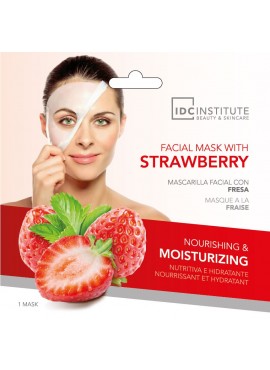 IDC INSTITUTE Mascarilla Facial con Fresa: Nutritiva e Hidratante