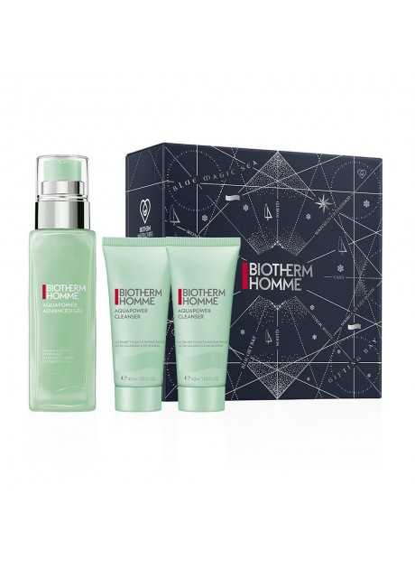 Biotherm Homme AQUAPOWER gel hidratante 75ml+Gel limpiador 2x40ml