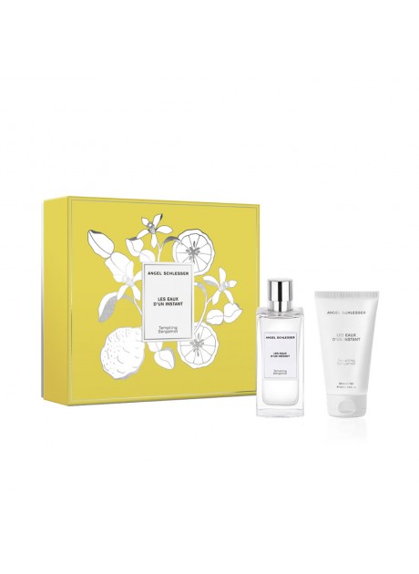 Cofre Angel Schlesser LES EAUX D'UN INSTANT TEMPTING BERGAMOT Woman edt 100ml+Gel 100ml