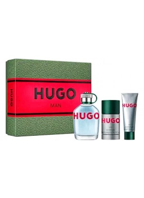 Cofre Hugo Boss HUGO Man edt 125 ml+Gel Ducha 50ml+Desodorante Stick 75ml
