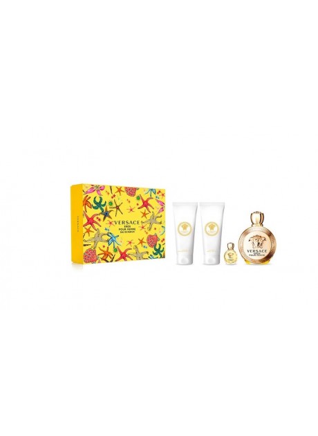 Cofre Versace EROS Woman edp 100ml+Gel 100ml+Body 100ml+Mini edp 5ml