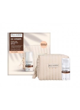 Bella Aurora CC Cream SPF50+ Crema Tono Claro 30ml+Neceser