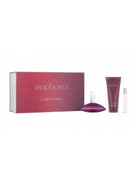 Cofre Calvin Klein EUPHORIA Woman edp 100 ml+Body 100ml+Mini edp 30ml