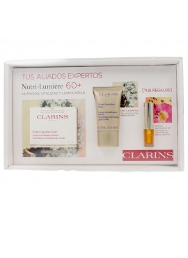 Cofre Clarins NUTRI-LUMIERE día TP 50ml+Crema Noche 15ml+Lip Comfort Oil