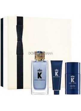Cofre Dolce & Gabbana KING Men edt 100ml+Gel 75ml+Deo Stick 75gr