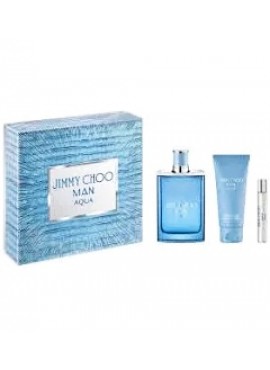 Cofre Jimmy Choo Man AQUA edt 100ml+Mini 7,5ml+Gel 100ml