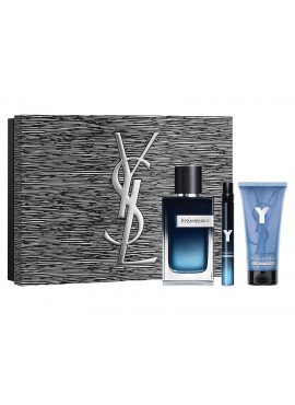 Cofre Yves Saint Laurent Y Men edp 100 ml+Gel 50ml+Mini edp 10ml
