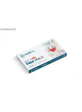 MASCARILLA QUIRÚRGICA INFANTIL Tipo II Pack 10uds ROJAS