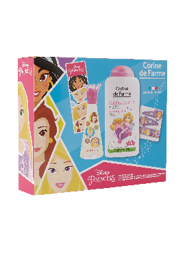 Cofre Corine de Farme PRINCESAS DISNEY edt 30ml+Gel Ducha 250ml+Accesorios pelo